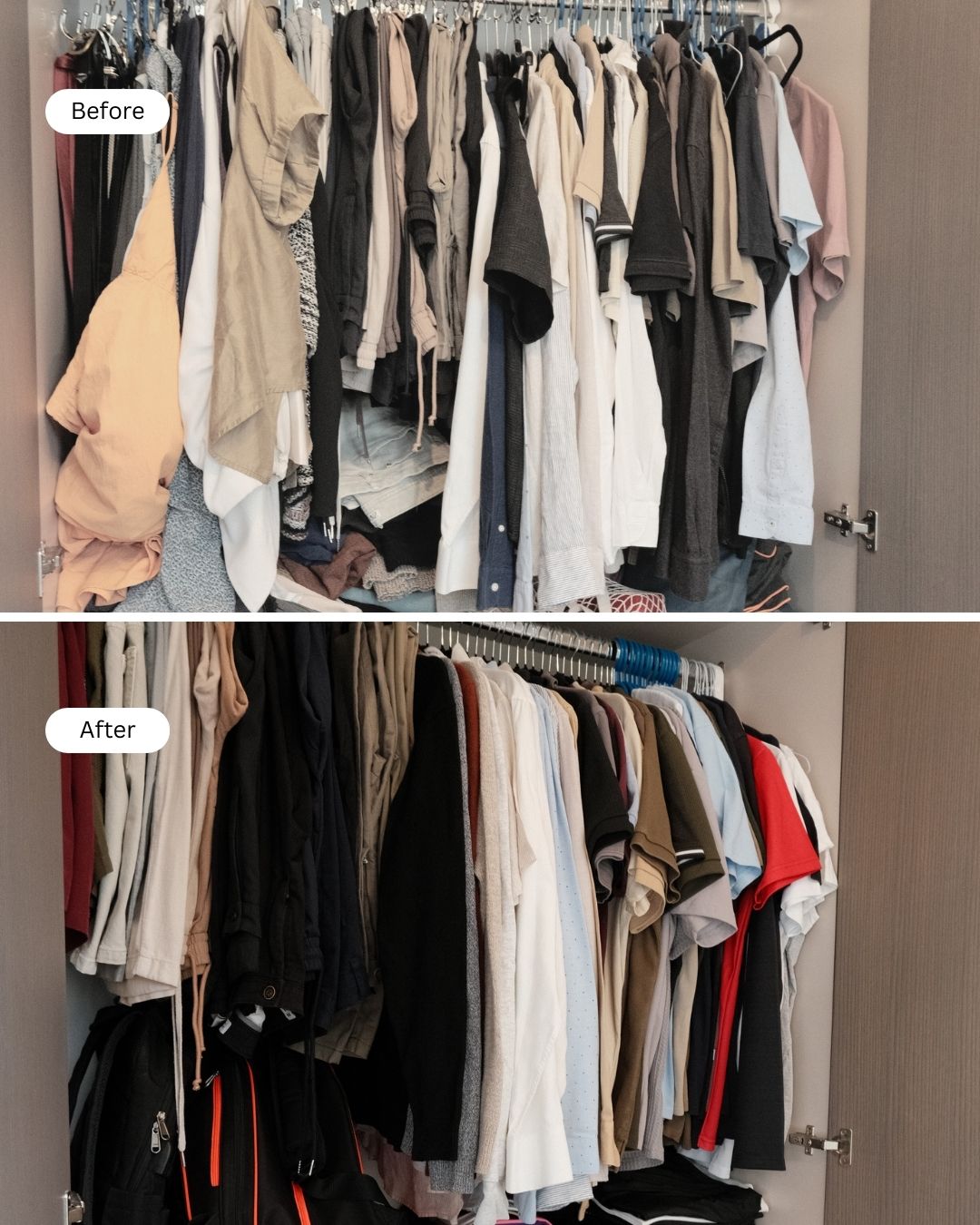 closet organization service in dubai by professional home organizer